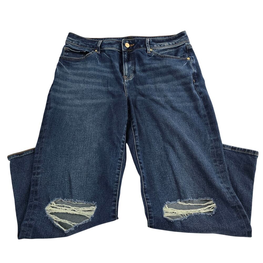 Express 90s ankle boot cut jeans mid‎ rise size 8R blue denim 6942